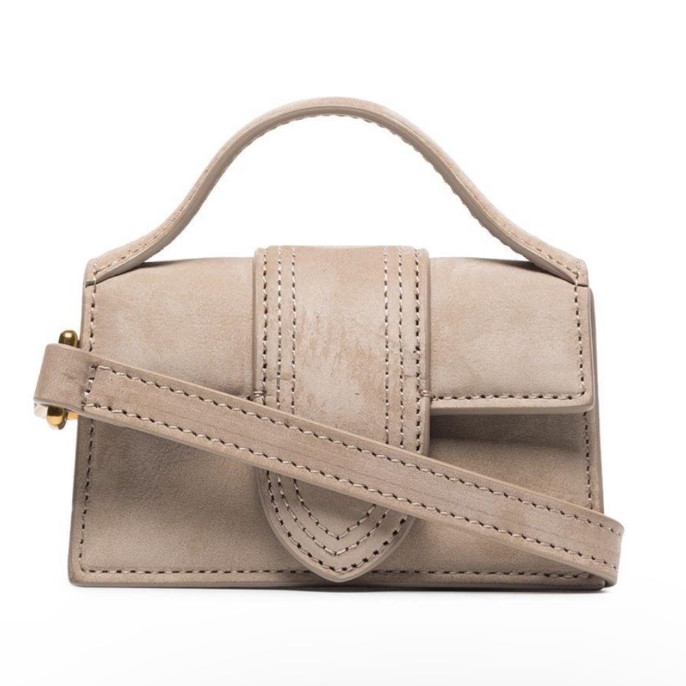 JACQUEMUS le petit bambino suede mini bag